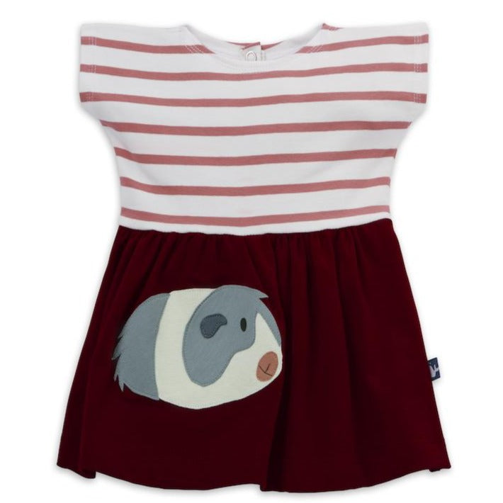 Baby Kleid mit Meerschweinchen aus 100% Bio Baumwolle mit Sorgfalt genäht in Dresden von internaht
