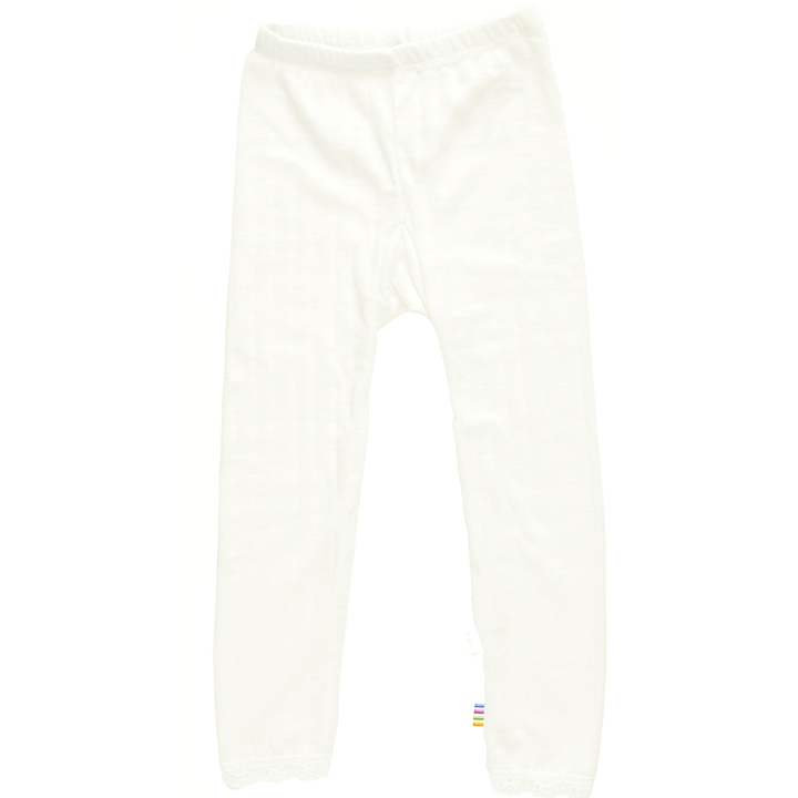 Baby Leggings aus Wolle/Seide in Ecru von joha
