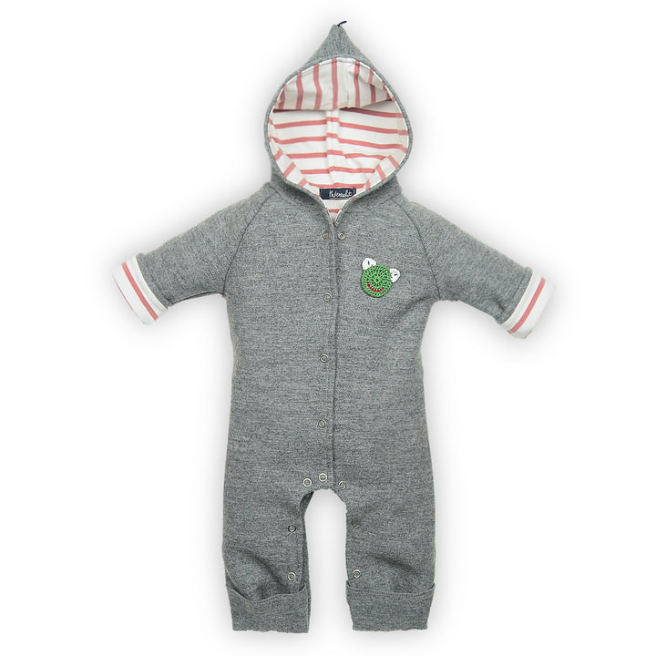 Baby Wollwalk Overall grau aus 100% Schurwolle (kbT) mit Innenfutter aus 100% Bio Baumwolle von internaht
