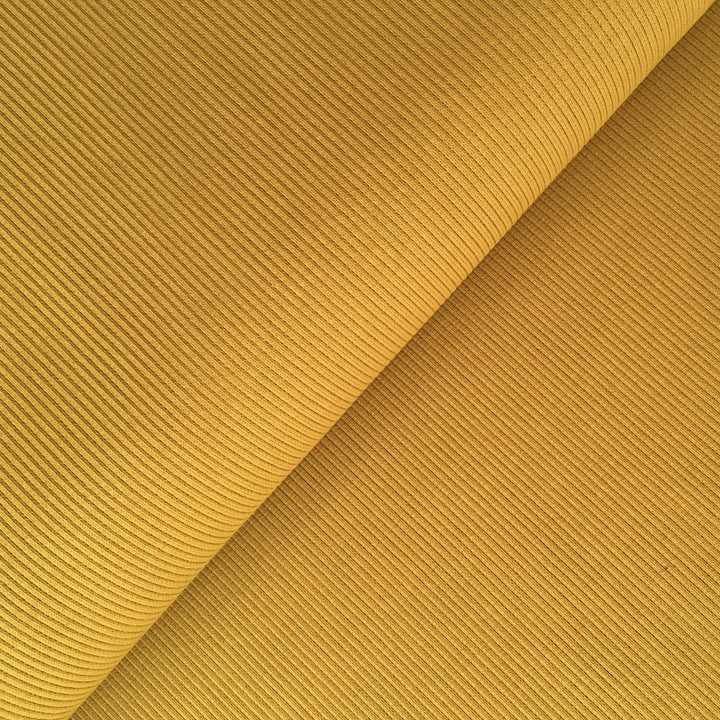 Bio Bündchen Rib in Golden Yellow aus 95% Biobaumwolle und 3% Elasthan von Lebenskleidung