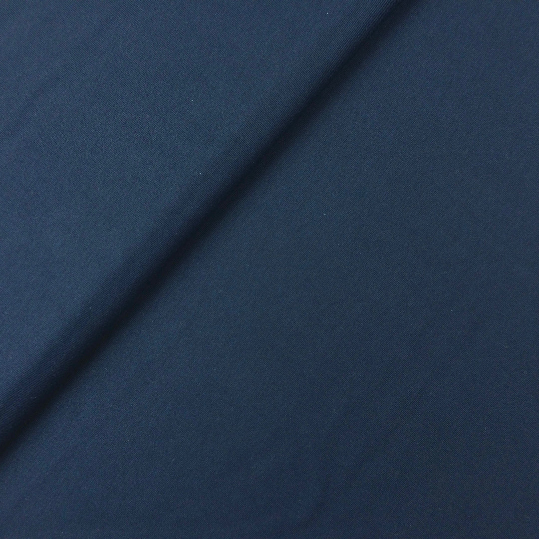 Bio Stretch Jersey in Navy aus 95% Biobaumwolle und 5% Elasthan von Lebenskleidung