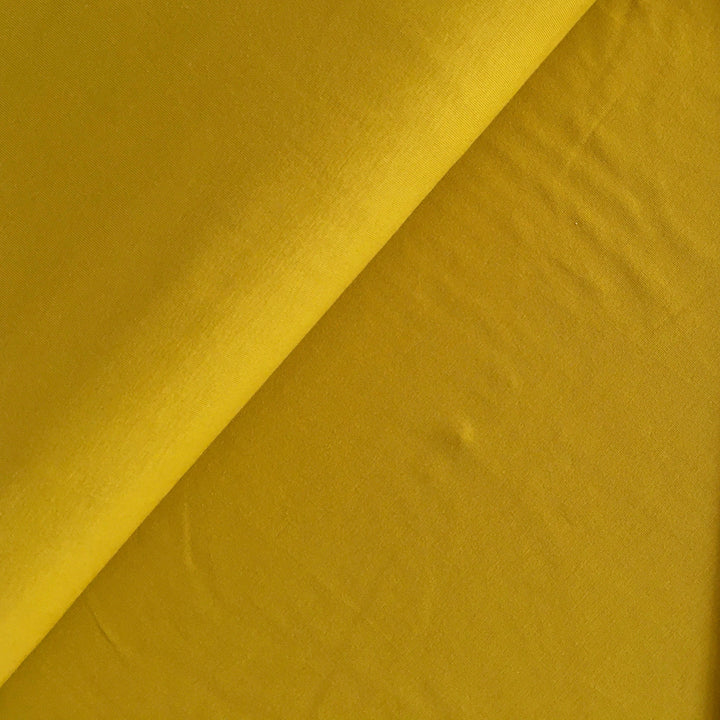 Bio Stretch Jersey in Golden Yellow aus 95% Biobaumwolle und 5% Elasthan von Lebenskleidung