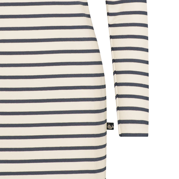 Gestreiftes Kleid für Damen aus Biobaumwolle von internaht