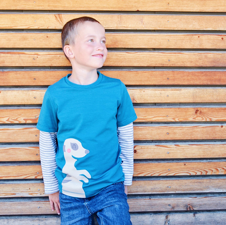 Erdmännchen-Shirt für Kinder aus Bio Baumwolle von internaht