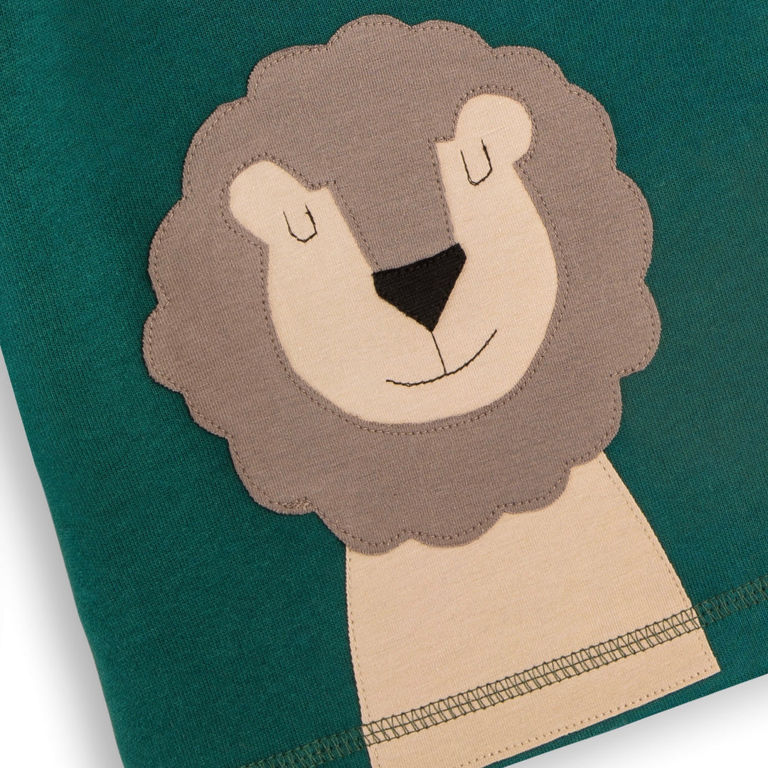 Baby Sweatshirt mit großartiger Löwen-Applikation aus 100% Bio Baumwolle von internaht