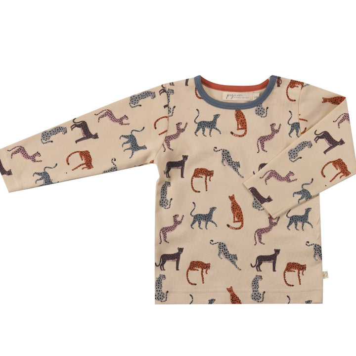 Langarmshirt für Kinder - Leopard aus 100% Bio Baumwolle von pigeon