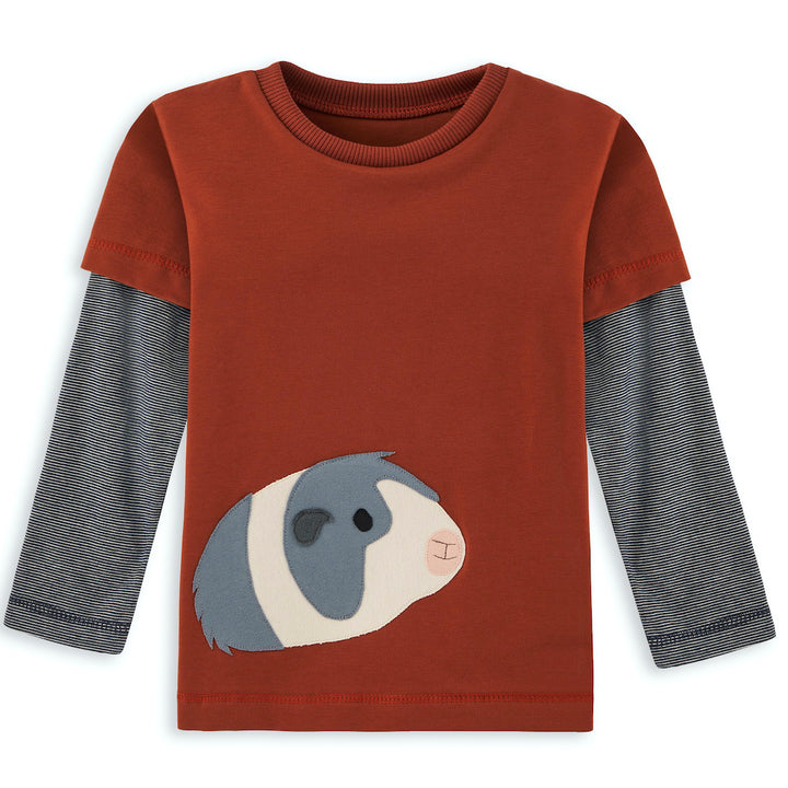Meerschweinchen-Shirt für Kinder Henna aus 100% Bio Baumwolle von internaht