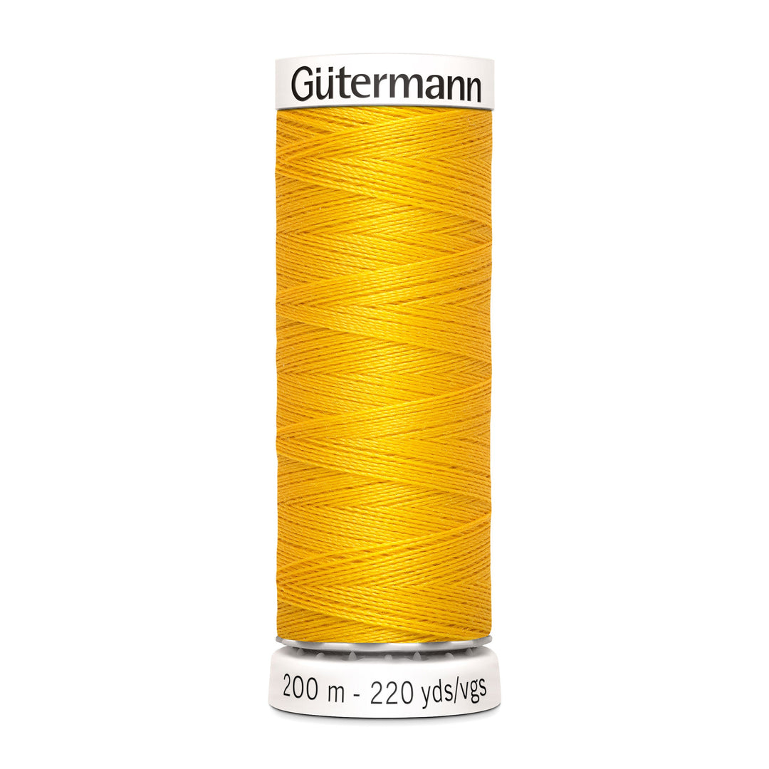Nähgarn Gütermann - Gelb - Sonnengelb - Allesnäher Polyester-Nähgarn auf 200m Spule online kaufen