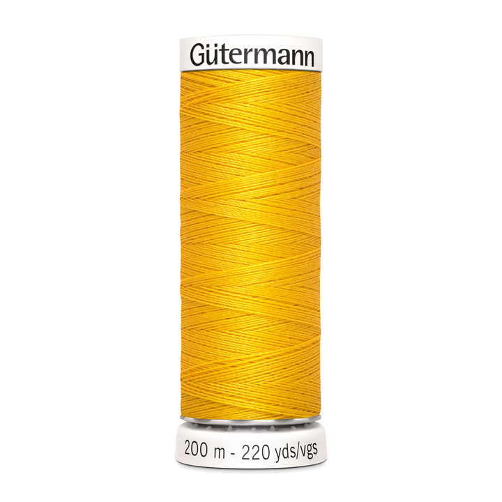 Nähgarn Gütermann - Gelb - Sonnengelb - Allesnäher Polyester-Nähgarn auf 200m Spule online kaufen