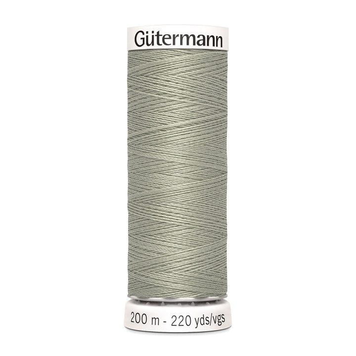 Nähgarn Gütermann - Grau - Graubeige - Allesnäher Polyester-Nähgarn auf 200m Spule online kaufen
