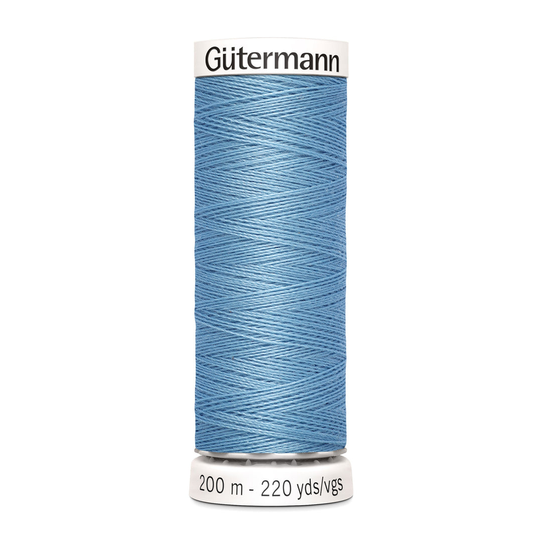 Nähgarn Gütermann - Blau - Himmelblau Kalt - Allesnäher Polyester-Nähgarn auf 200m Spule online kaufen