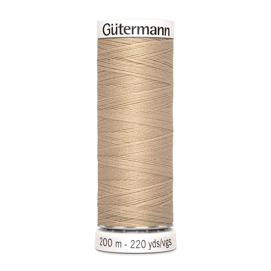 Nähgarn Gütermann - Beige - Elfenbein - Allesnäher Polyester-Nähgarn auf 200m Spule online kaufen