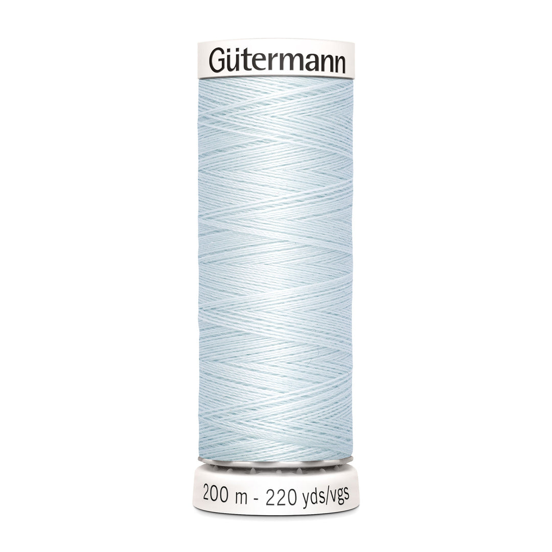 Nähgarn Gütermann - Blau - Babyblau Pastell - Allesnäher Polyester-Nähgarn auf 200m Spule online kaufen