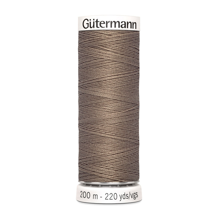 Nähgarn Gütermann - Braun - Braunbeige - Allesnäher Polyester-Nähgarn auf 200m Spule online kaufen