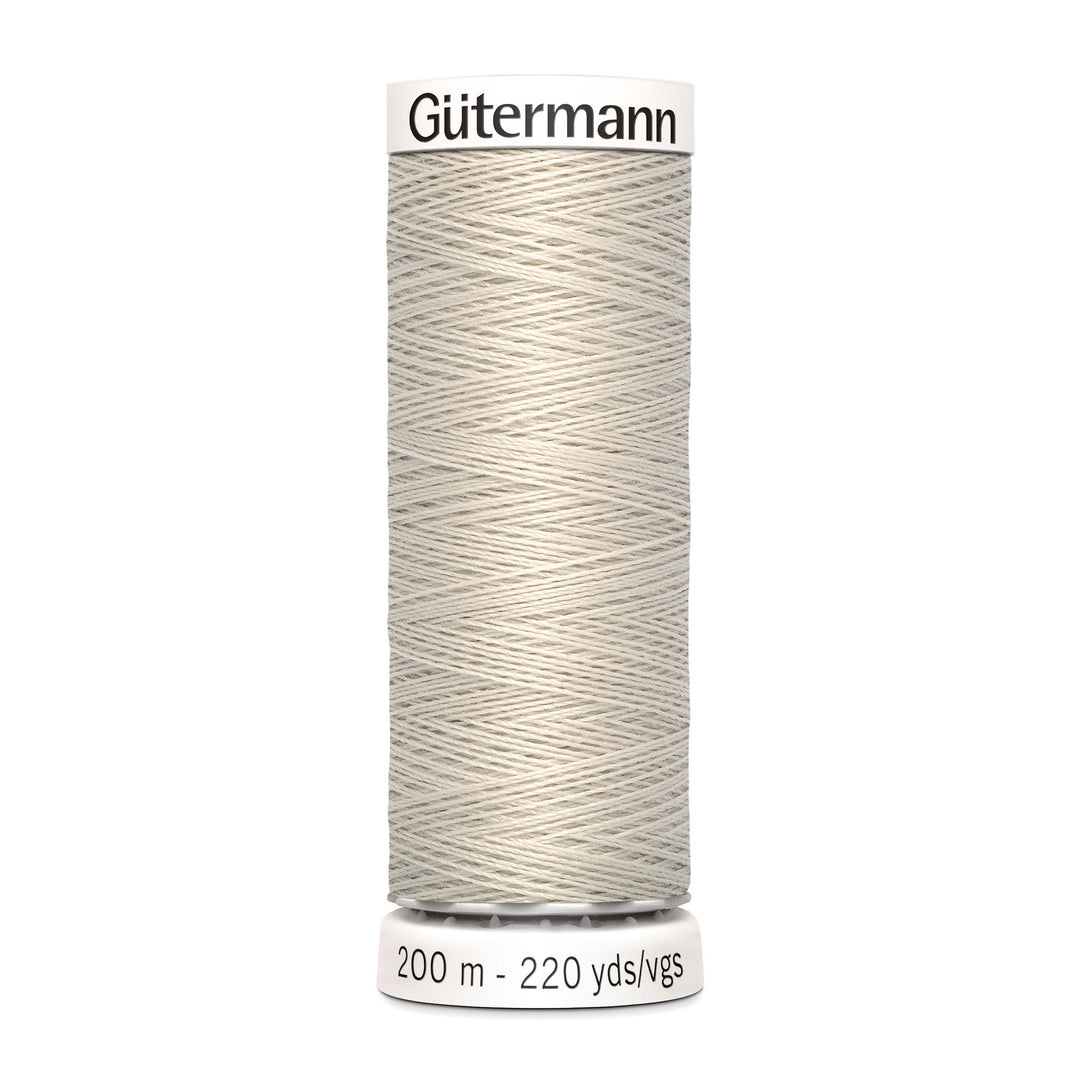 Nähgarn Gütermann - Beige - Hellgrau - Allesnäher Polyester-Nähgarn auf 200m Spule online kaufen