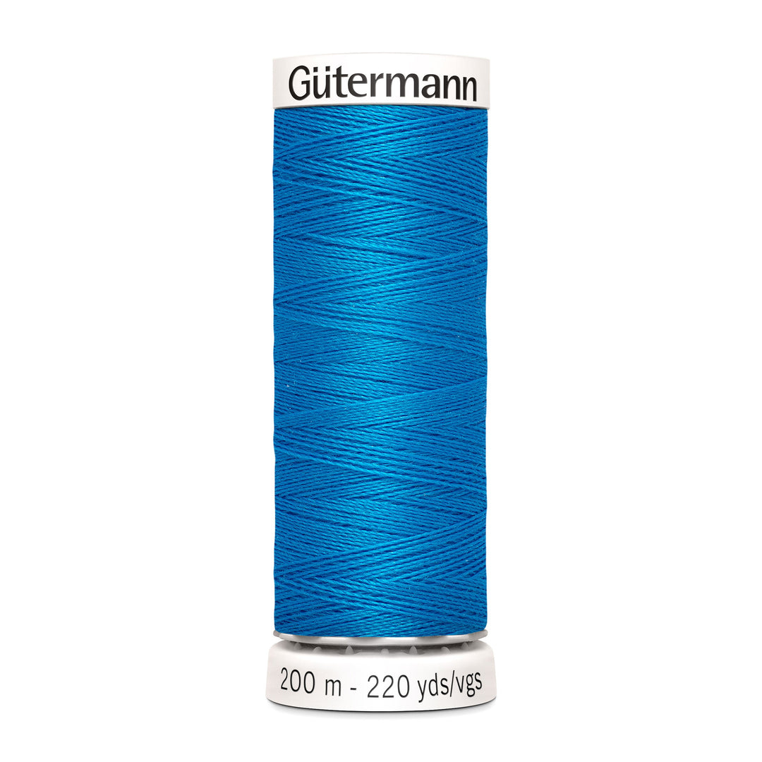 Nähgarn Gütermann - Blau - Pazifikblau - Allesnäher Polyester-Nähgarn auf 200m Spule online kaufen