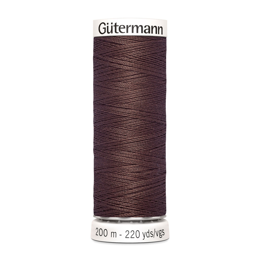 Nähgarn Gütermann - Braun - Walnuss -  Allesnäher Polyester-Nähgarn auf 200m Spule online kaufen