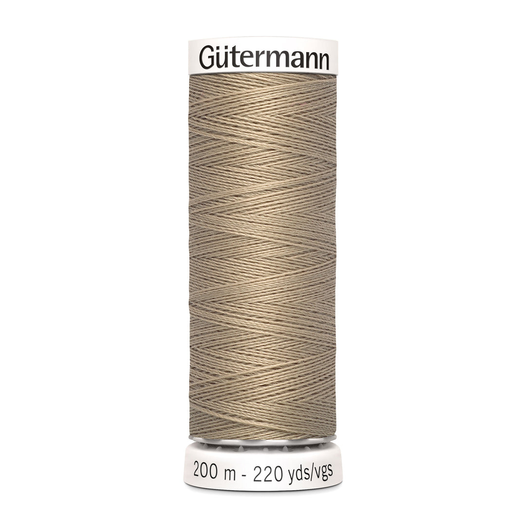 Nähgarn Gütermann - Beige - Sand dunkel - Allesnäher Polyester-Nähgarn auf 200m Spule online kaufen