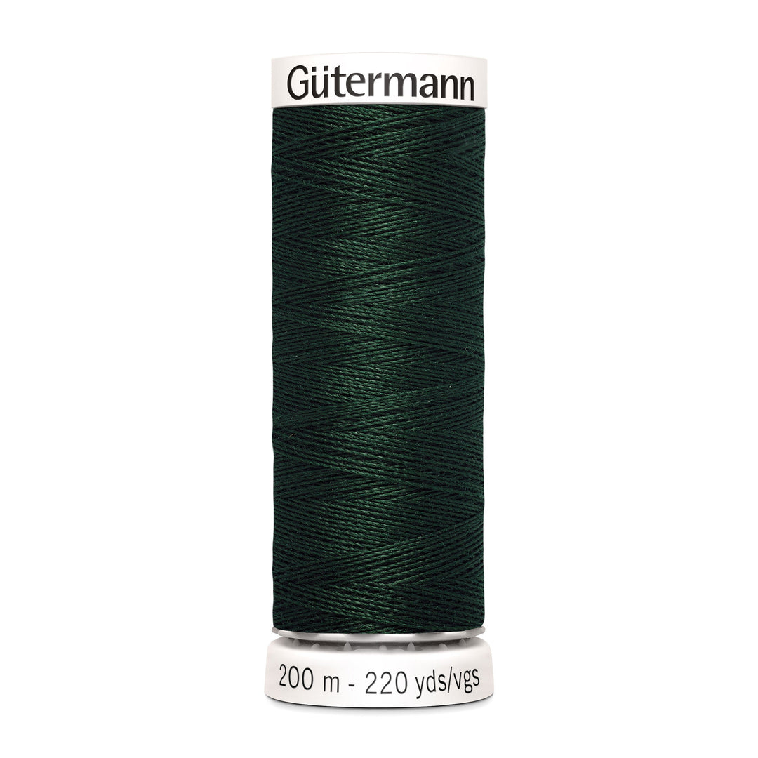 Nähgarn Gütermann - Grün - Tanne Dunkel - Allesnäher Polyester-Nähgarn auf 200m Spule online kaufen