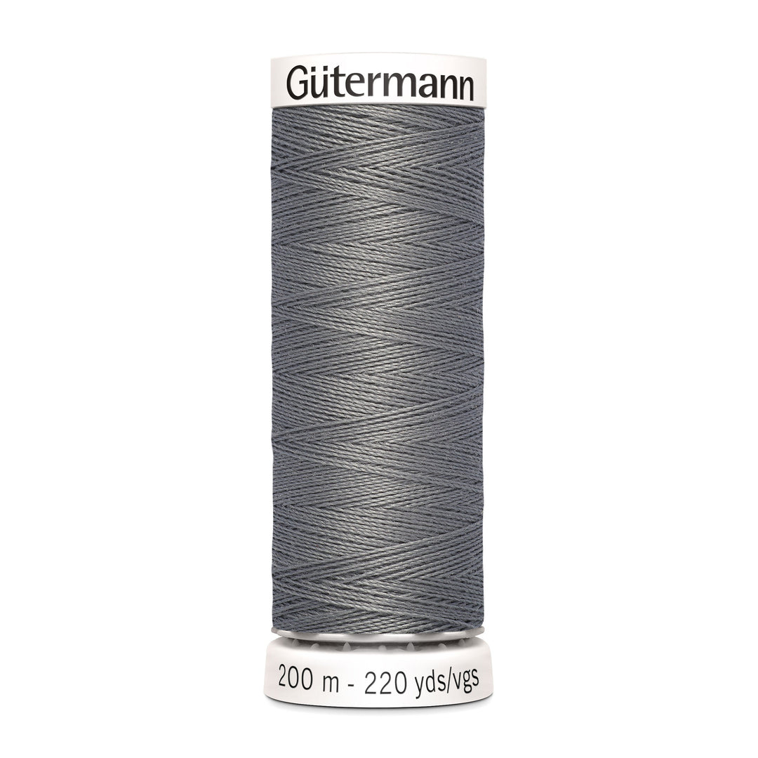 Nähgarn Gütermann - Grau - Stahlgrau - Allesnäher Polyester-Nähgarn auf 200m Spule online kaufen