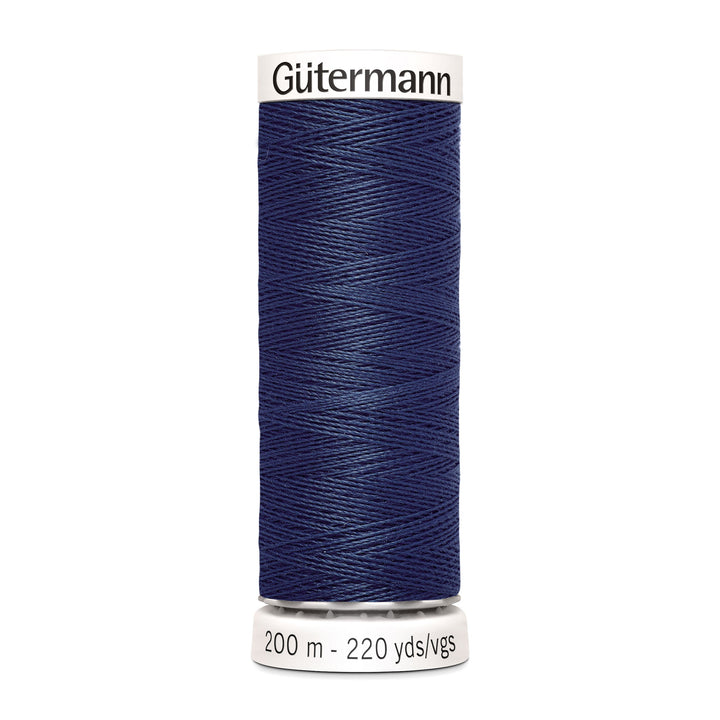 Nähgarn Gütermann - Blau - Graublau  - Allesnäher Polyester-Nähgarn auf 200m Spule online kaufen