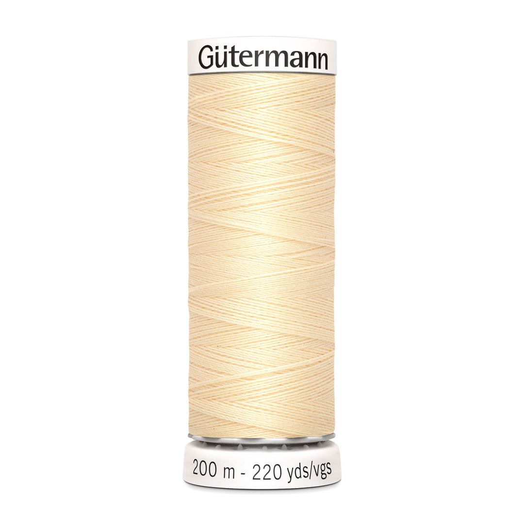 Nähgarn Gütermann Weiß  - Beige -  Allesnäher Polyester-Nähgarn auf 200m Spule online kaufen