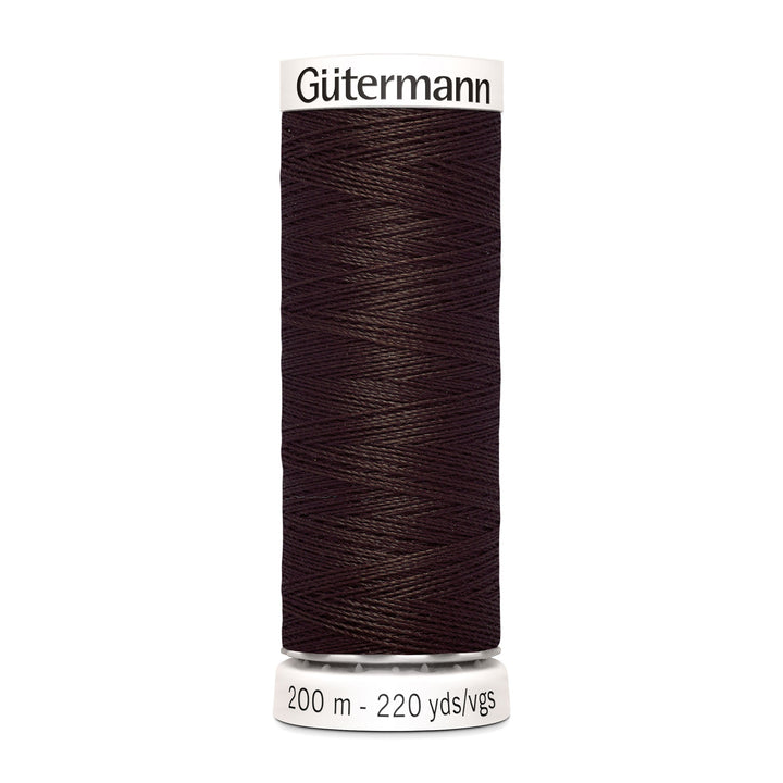 Nähgarn Gütermann - Braun - Kaffee - Allesnäher Polyester-Nähgarn auf 200m Spule online kaufen