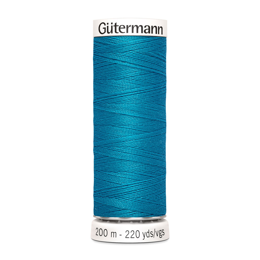 Nähgarn Gütermann - Blau - Türkisblau - Allesnäher Polyester-Nähgarn auf 200m Spule online kaufen