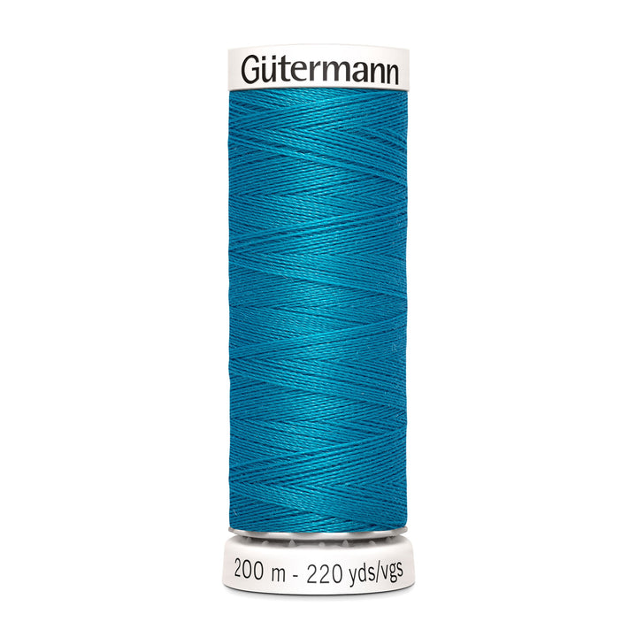 Nähgarn Gütermann - Blau - Türkisblau - Allesnäher Polyester-Nähgarn auf 200m Spule online kaufen