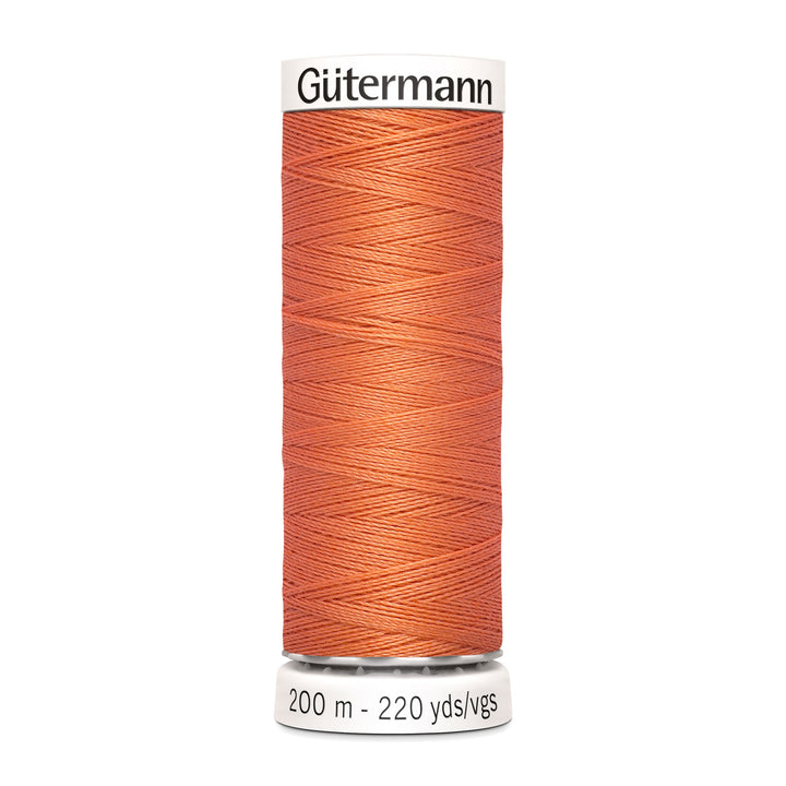 Nähgarn Gütermann - Orange - Papaya -  Allesnäher Polyester-Nähgarn auf 200m Spule online kaufen