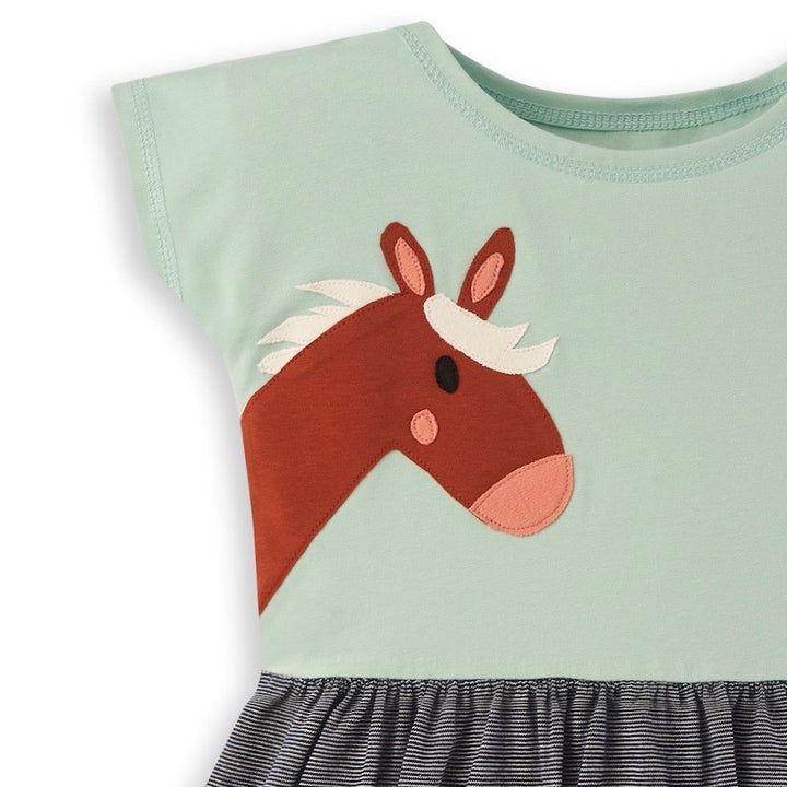 Pferde Kleid für Mädchen aus Bio Baumwolle von internaht